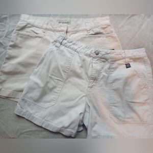 TWO pairs khaki shorts